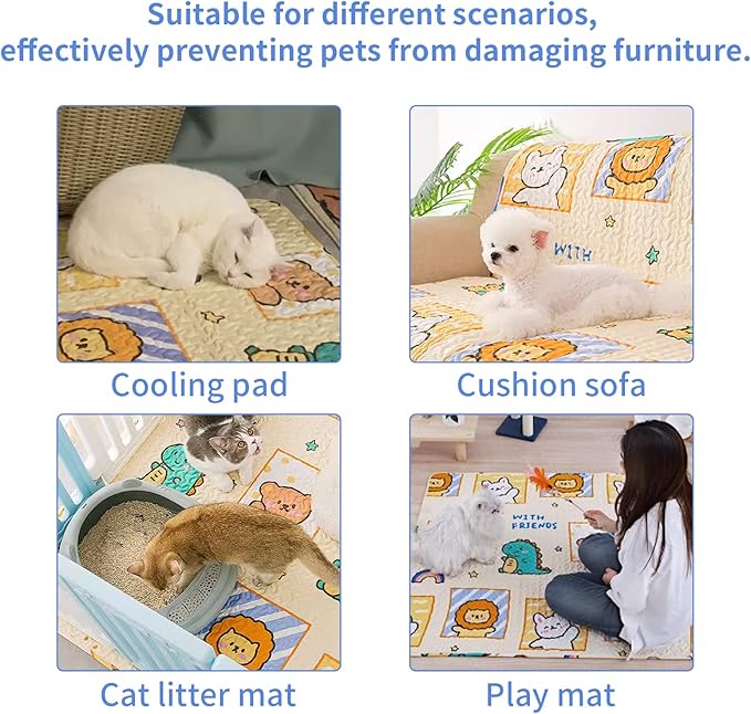 New Upgrade Dog Playpen Mat 2-Pack Crate Mat Puppy Pads, Personalized Dog Crate Pad,[PLAYPEN NOT Included!],Reusable Whelping Playpen Crate Super Absorbing Washable Pet Mattress Pads Pet Training Pads