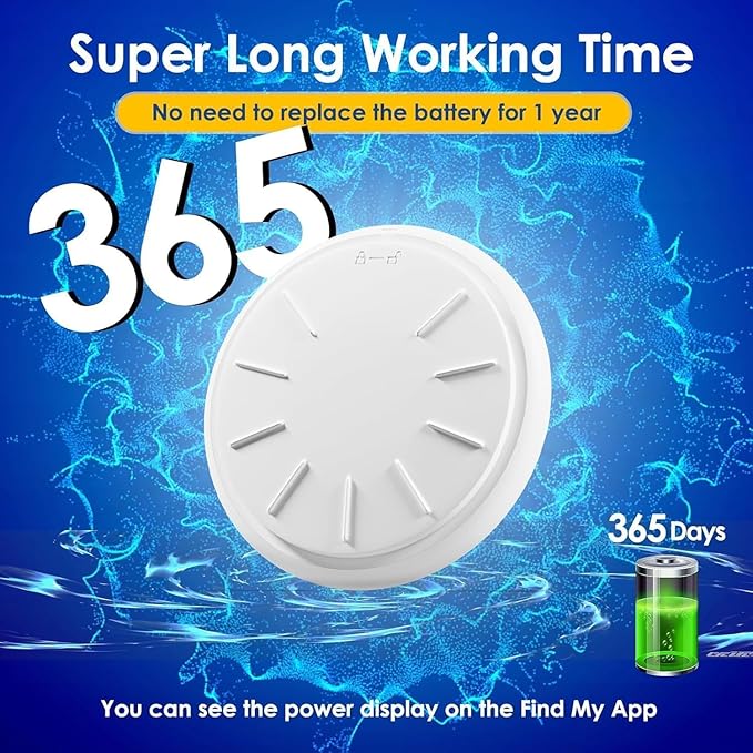 Pet Tracker for Cats,GPS Cat Tracker,Smart Pet Location Tracker with Collar and Holder,Waterproof Cat GPS Tracker Tracking Device,No Monthly Fee,Works with Apple Find My(iOS Only)-Purple