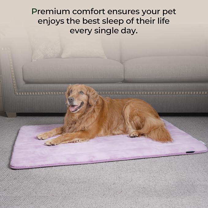 BALANCE Dog Crate Pad, Dog Foam Crate Mat Kennel Pad, Washable Pet Bed Flat Dog Cage Mat for Large Dogs