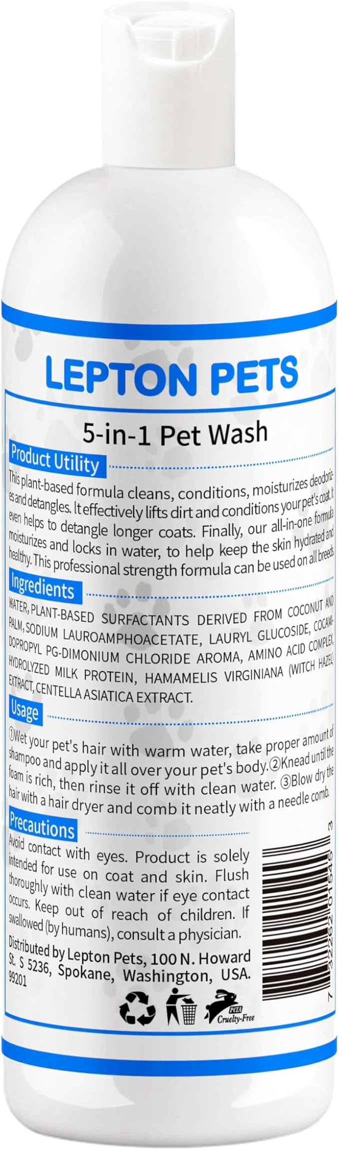5 in 1 Pet Shampoo
