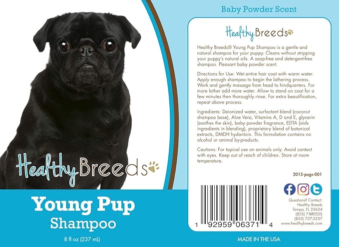 Healthy Breeds Pug Young Pup Shampoo 8 oz