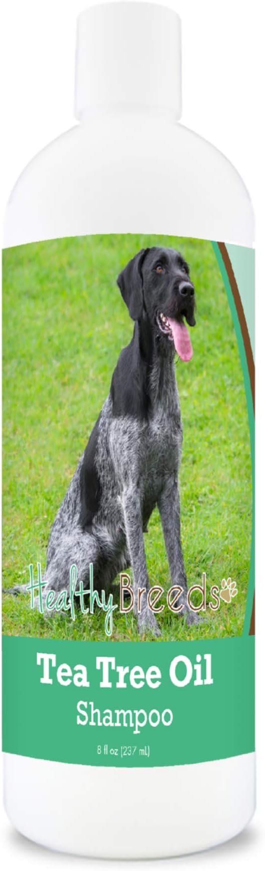 Healthy Breeds German Wirehaired Pointer Tea Tree Oil Shampoo – Formulated for Dry, Irritated Skin – Reduce Dandruff – Wintergreen Scent – 8 oz