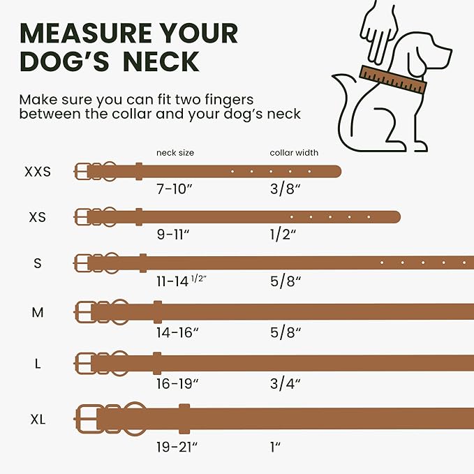 BRONZEDOG Rolled Leather Dog Collar with QR ID Tag Adjustable Soft Round Collars for Small Medium Large Dogs Puppy Cat (11" - 14 1/2" Neck Size, Light Brown)