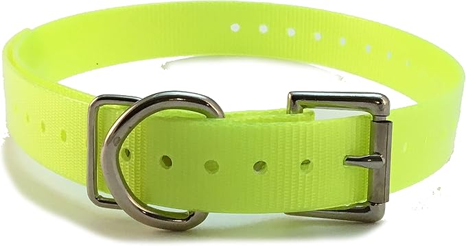 Replacement Strap for Dogtra Collars - 3/4" Wide Ultra-Durable Dog E-Collar Replacement for Training, Bark, Shock, Electric, and GPS Collars - 28" Adjustable Length Solid Yellow