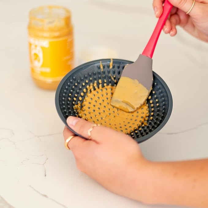 Messy Mutts Therapeutic Crate Lick Plate | 6" Lick Plate for Kennels | Easy Kennel Attachment for Crate-time Enrichment | Interactive Licking Plate