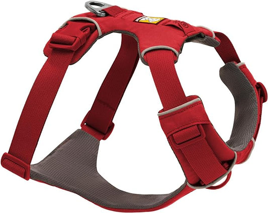 Ruffwear, Front Range Dog Harness, Reflective and Padded, No Pull Harness for Training and Everyday, Red Canyon, X-Small