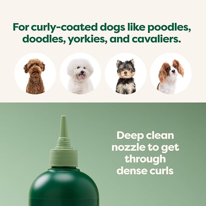 Earth Rated Curly Coat Essentials - Dog Shampoo, Grooming Wipes, Refresh Mist, Eye Wipes & No-Rinse Shampoo