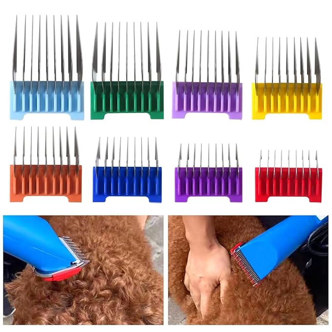 Animal Stainless Steel Attachment Guide Comb for 5-in-1 Detachable Blade, For Wahl Bravura, Arco, Chromado, Figura, and Motion, Pet, Dog, Cat, Horse Clippers