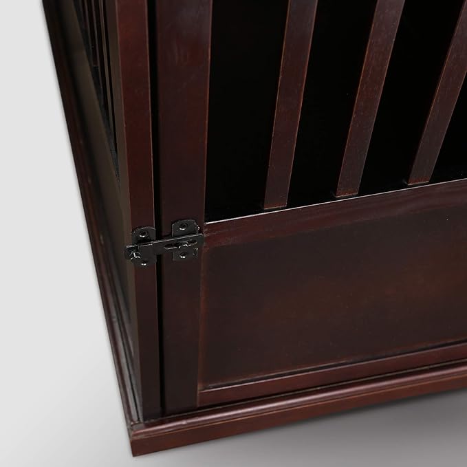 Casual Home Wooden Large Pet Crate, End Table, Espresso, 24 x 36.5 x 29.5 in
