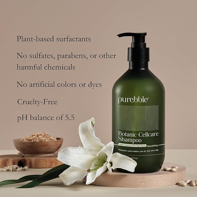 Nourishing Botanic Cellcare Shampoo 500ml, 16.90 fl oz | Sulfate-Free, Paraben-Free and Color-Safe | pH Balancing