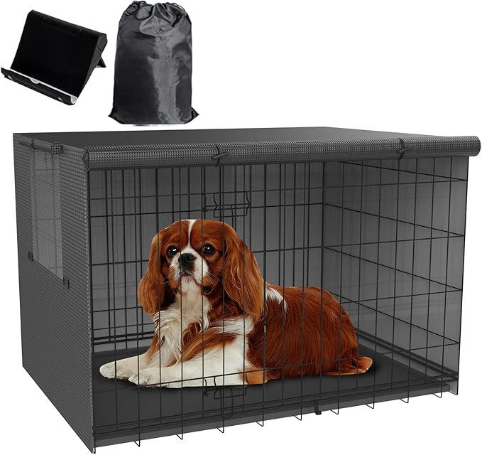 Dog Kennel Cover,Crate Covers for Dog Cages,Crate Cover 24 30 36 42 48-inch,Dog cage Cover,Waterproof Dog Crate Cover,Dog Kennel Cover,Dog Enclosure Covers,Dog Crate Covers Large and Small