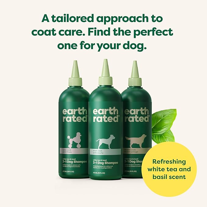 Earth Rated Scrub & Play Bundle - Includes 1 Curly Coat Dog Shampoo & 1 Large Enrichment Toy