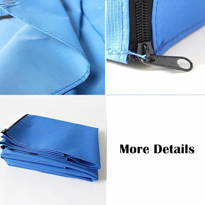 Dog Crate Cover Waterpoof Blue Pet Kennel Covers for Puppy Cat Indoor Outdoor Fit for 1 Door Wire Crate, 20.08x14.17x16.54 Inch