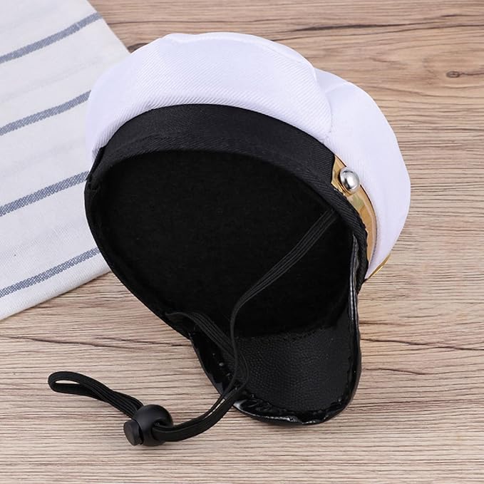 Soochat Pet Captain Hat Dog Cat Sailor Hat for Halloween Cosplay Costume Hat Accessories Photo Props