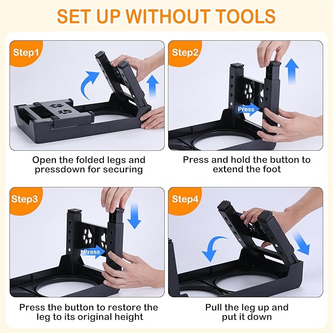 Elevated Dog Bowls, Raised Slow Feeder Dog Bowls with No Spill Water Bowl, Dog Bowl Stand Adjusts to 5 Heights 2.95", 8.46", 9.65", 10.82", 12.01" for Small Medium Large Dogs and Pets, Black