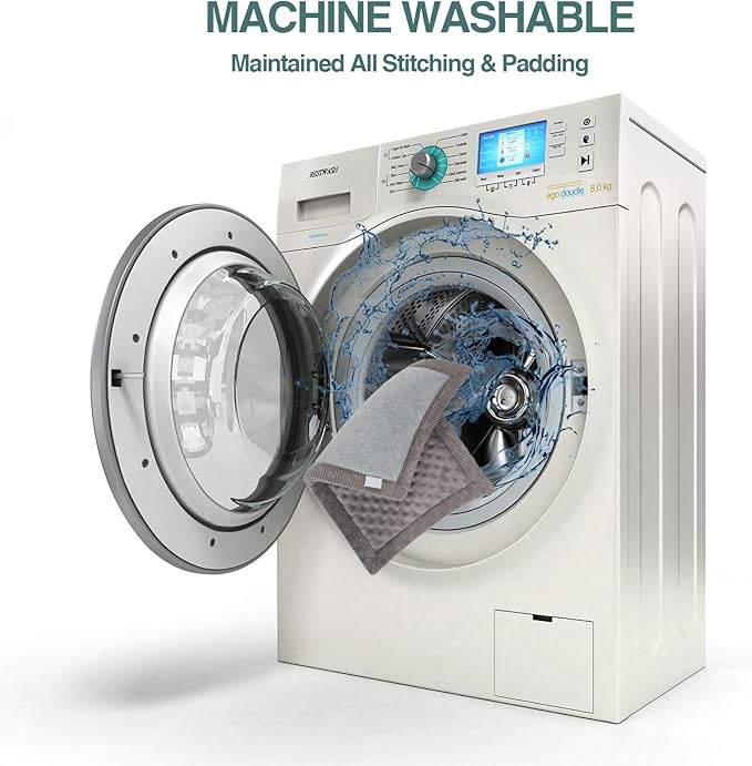 Dog Crate Pad 24x17 inch Gray Memory Foam Dog Bed Mat for Small Dog Cat Grey Washable Puppy Sleeping Bed Anti Slip