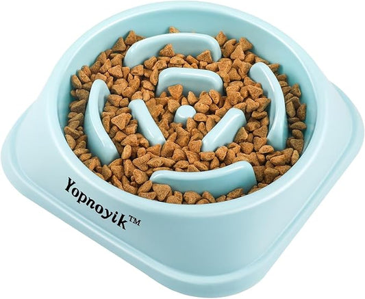 Slow Feeder Dog Bowls for Healthy Eating, Non-Slip and Anti-Choking Design, Reduces Bloating & Overeating for Small & Medium Dogs and Cats, Easy to Clean