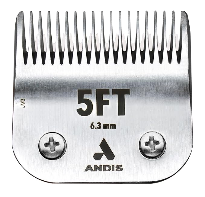 Andis 560205 CeramicEdge Clipper Blade #5FT 24T Upper / 17T Lower, Stainless Steel