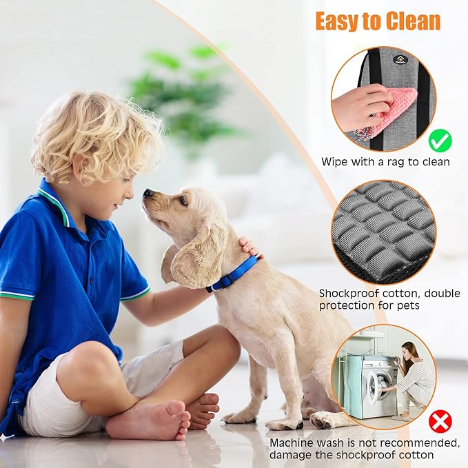 Ownpets Pet Grooming Hammock, Dog Grooming Hammock with Carabiners, Breathable Pet Grooming Harness Sling for Grooming, Hair Nail Trimming Cutting & More, S