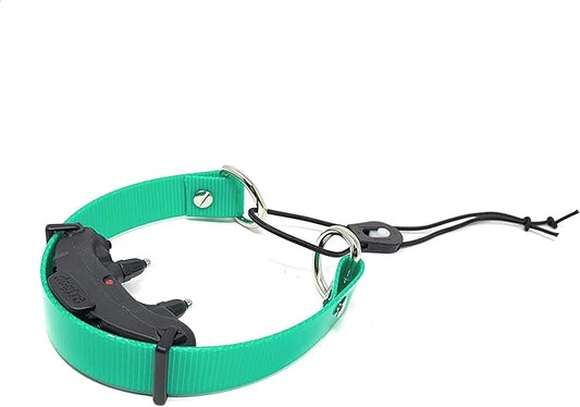 Sparky Pet Co - Surefit ECollar Replacement Strap - Bungee Dog Collar-Waterproof -Adjustable- Secure Nexus Wheel Lock-for Electronic Training & Invisible Fence Systems -3/4" Green