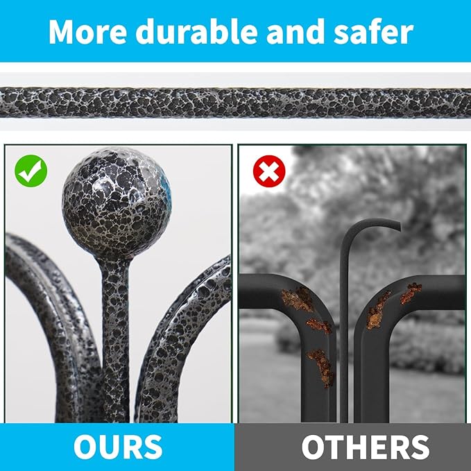 Dog Playpen Stakes - Dog Pens Accessories, for Indoor Outdoor RV Puppy Large Medium Puppy Dog Playpen (36 inch, Silver Black)