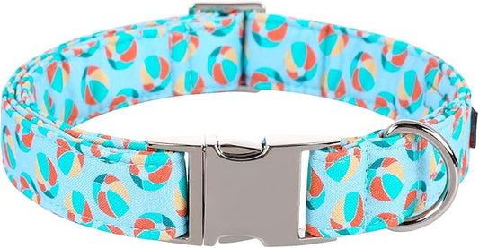 Lionet Paws Boy Dog Collar, Comfortable Adjustable Cute Sea Lion's Ball Collar with Metal Buckle for Male Dogs Gift, Small, Neck 10-16 inches