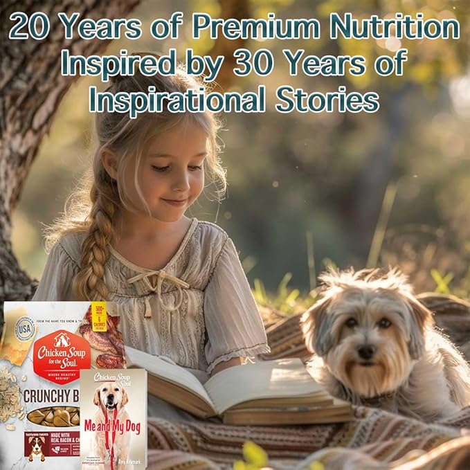 Chicken Soup For The Soul Crunchy Bites Dog Treats, Bacon & Cheese, 32 Ounce Bag | Soy, Corn & Wheat Free, No Artificial Flavors or Preservatives