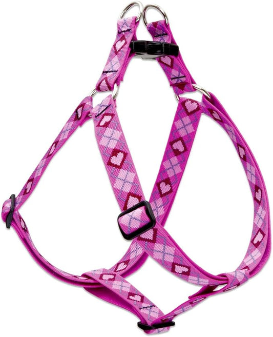 LupinePet Originals 1" Puppy Love 19-28" Step In Harness for Medium Dogs