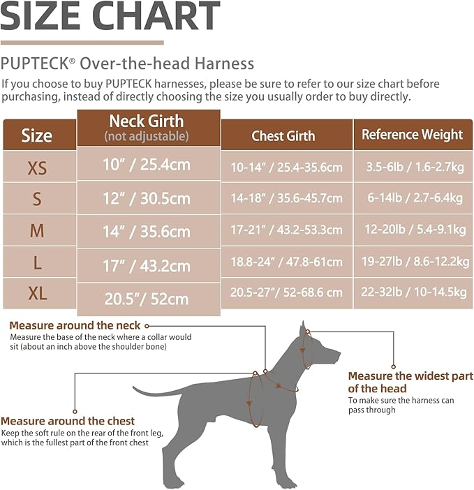 PUPTECK Soft Mesh Dog Harness and Leash Set Pet Puppy Cat Comfort Padded Vest No Pull Harnesses, Purple, L