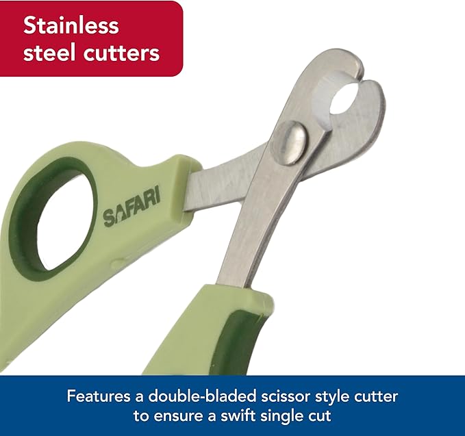 Coastal Pet Safari Dog Deluxe Nail Trimmer - Large Finger Hole and Easy Grip - Stainless Steel Pet Nail Clippers - One Size