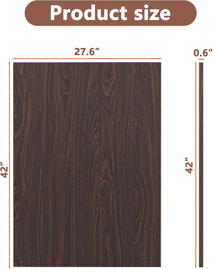 Piskyet Dog Crate Topper Wood Countertop for 48 42 36 30 24 inch Dog Cage, Dog Crate Cover,Dog Kennel Topper(Crate Not Include) (Walnut, for 42 Inch Crate)