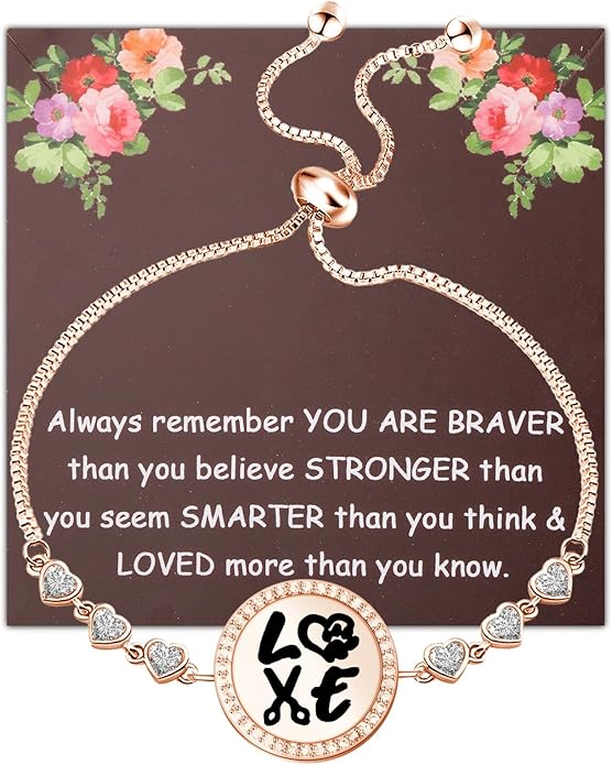 BEKECH Dog Groomer Gift Pet Grooming Salon Bracelet Dog Grooming Pet Hair Groomer Gift Dog Stylist Bracelet for Pet Groomer