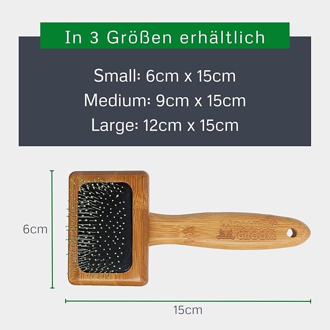 Bamboo Groom Soft Slicker Brush Small (BG SSLICK SM)