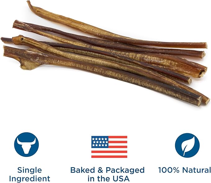 Best Bully Sticks 12 Inch Odor Free Bully Sticks for Dogs, 12 Pack - 100% Natural, Grass-Fed Beef, Easily Digestible Bully Bones, Grain and Rawhide Free, Odorless Dog Bully Sticks for Large Dogs