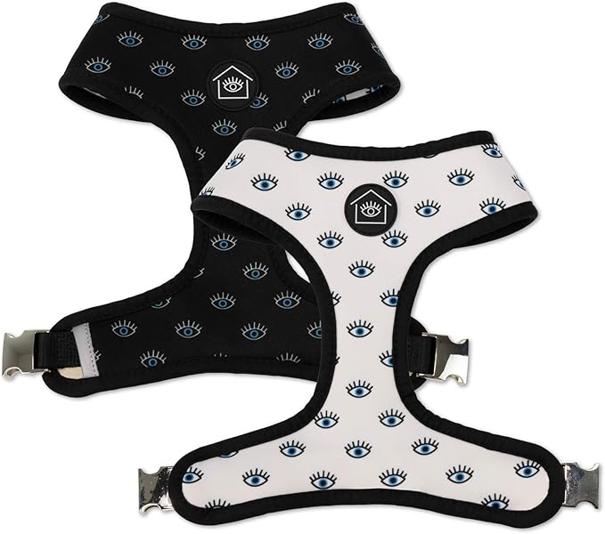 Now House for Pets by Jonathan Adler Pets Reversible Harness - Stylish, Fashionable, and Functional - Cute Dog Accessories for Pets, Cute Dog Harness, Dog Walking Harness, Pet Harness for Dogs