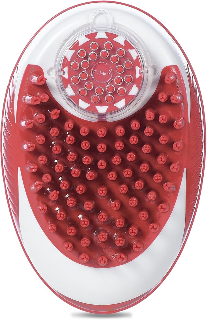 CHI for Dogs Soap Dispensing Palm Brush for Dogs | Dog Grooming Brush with Soap Dispenser | Hand Tool for Dog Grooming