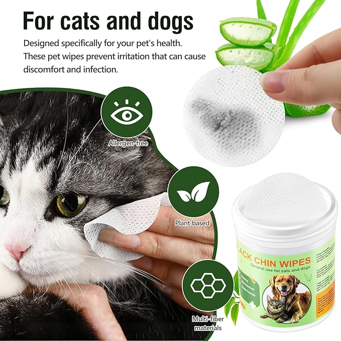 Pet Wipes for Dogs & Cats, Dog Grooming Wipes for Eyes, Paws, Ears,Chin, Unscented Soft pet Wipes 200PCS