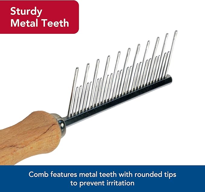 Coastal Pet Safari Cat Shedding Comb - Prevents Hairballs - Daily-Use Cat Deshedding Brush - for Cats with Short and Long Hair - One Size