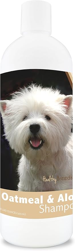 Healthy Breeds West Highland White Terrier Oatmeal Shampoo with Aloe 16 oz