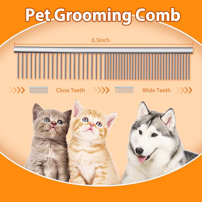 Dog Grooming Scissors Colorful Pet Trimming Scissors Set Professional Grooming Barber Scissors Kit 7 inch Stainless Steel Shears for Grooming and Hair Cutting