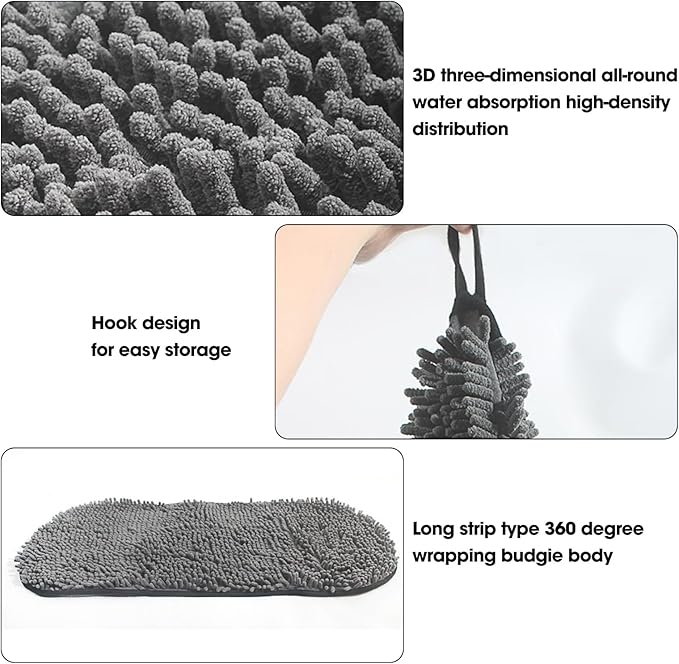 Dog Towels for Drying Dogs,Super Absorbent, Soft and Quick Pet Grooming Towel,Heavy Duty Microfiber Bath Towel, Pets' Bathing Supplies Cat,Machine Washable,31Inch X 12Inch