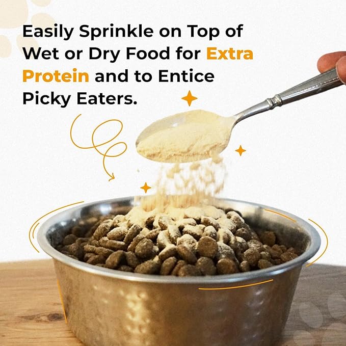 Chicken Bone Broth for Dogs - Dog Safe Bone Broth - Delicious Bone Broth Powder for Dogs - Bone Broth for Cats - Bone Broth Without Onion and Garlic - Chicken Broth for Dogs