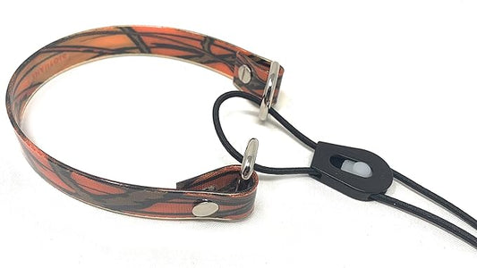 Sparky Pet Co - Surefit ECollar Strap - Bungee Dog Collar - Waterproof - Adjustable - Secure Nexus Wheel Lock - for Electronic Training & Invisible Fence Systems - 3/4" (Orange Camo)
