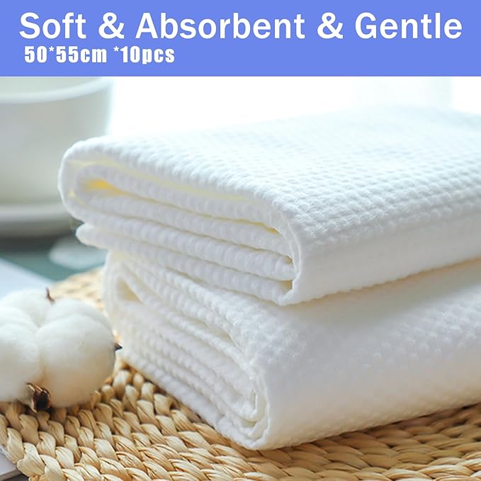 Disposable Pet Bath Towel,10 PCS Portable Pet Grooming Towels,19.6 x 21.6 inch Convenient Pet Cleaning Towel Pet Drying Towels,Absorbent Bath Towel for Medium Dog