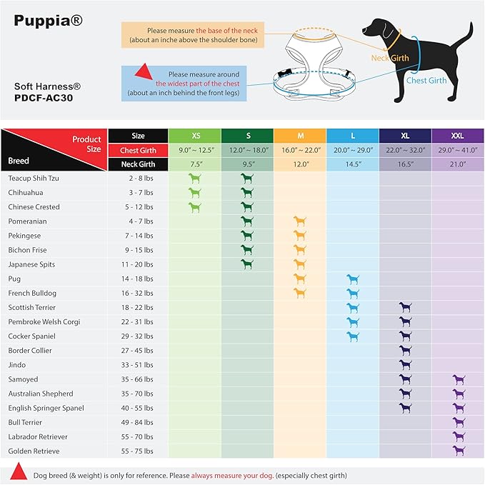 Puppia Soft Dog Harness No Choke Over-The-Head Triple Layered Breathable Mesh Adjustable Chest Belt and Quick-Release Buckle, Sky Blue, X-Large (Pack of 2)