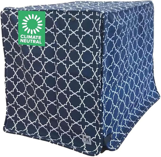 Molly Mutt Romeo & Juliet Dog Crate Cover, 100% Cotton Canvas Cover with 2 Roll-Up Panels, Ideal for Dog or Cat Crate, Durable, Washable, and Free of Harmful Chemicals, 24" x 18" x 21"