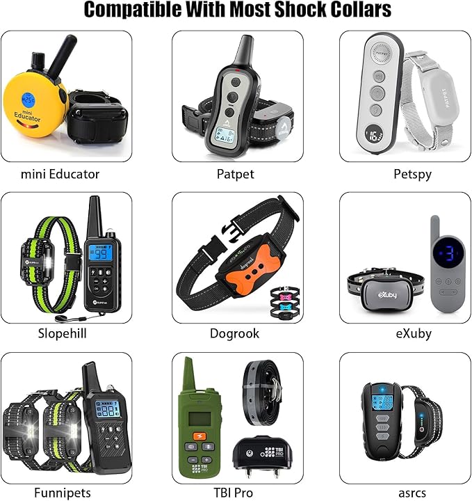 Charger Compatible with Bousnic Dog Shock Collar, Universal Dog Collar Charger Replacement for Mini Educator E Collar,Bark Collar and Other Training Systems,11-in-1 Dog Training Collar Charging Cord