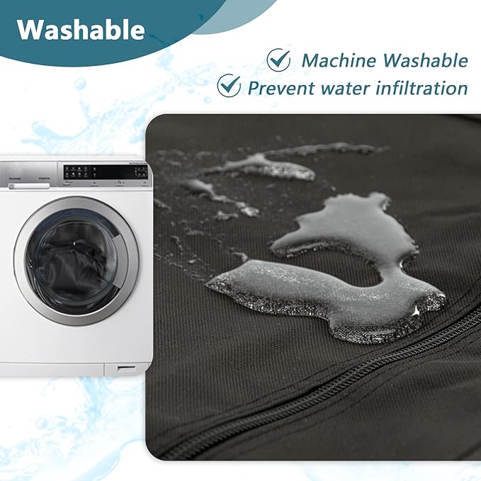 PETSFIT Dog Kennel Cover for Wire Dog Crate(30in/36inch/42inch), Single Door, Mesh Window, Flap On The Top and Back is Detachable, Dog Crate Cover Black 36inch