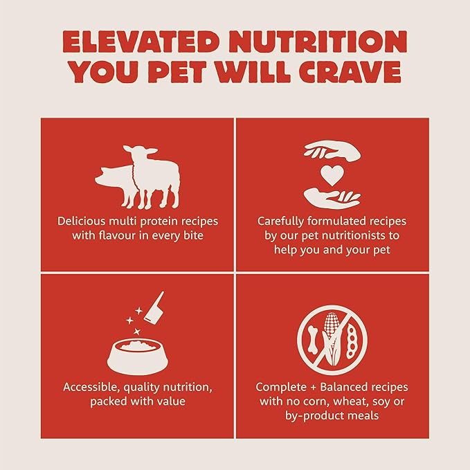 Farmstead Feast, Dry Dog Food, Pork Meal and Lamb Meal Adult Recipe with Grains, 5 lb Bag