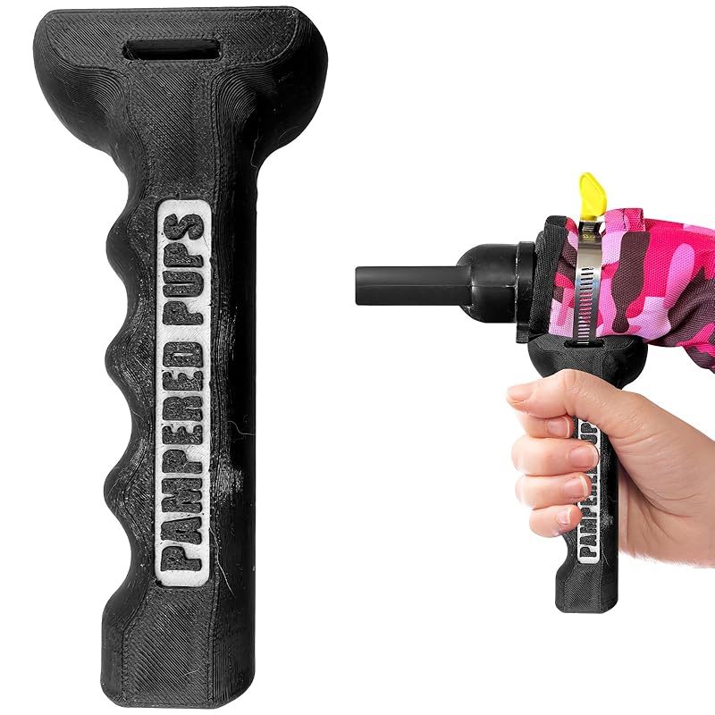 Sure Grip Dryer Handle for Dogs V3(Updated design), For Comfortable Dog Grooming | High-Quality PETG | Heat-Dissipating Design | Easy Attachment | Fits 1.5-2.5 Inch Hoses